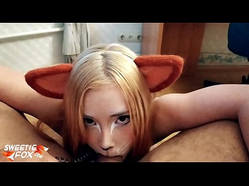 ❤️ キツネがチンポを飲み込み、口の中にザーメンを出す ❤ 上質ポルノ ❌️❤